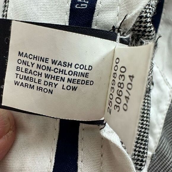 Gap Womens Blue Straight Leg Crop Mid Rise Slash Pocket Cotton Stretch Pants 14 - Picture 9 of 13